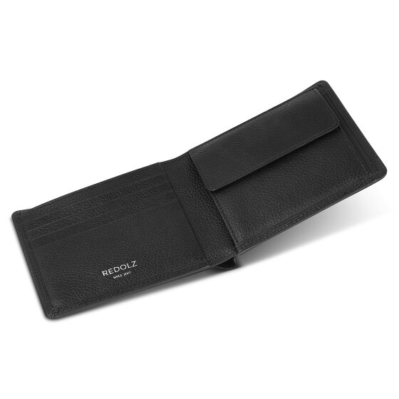 Redolz Portfel Leather Essentials QF z skóry z ochroną RFID, 11,5 cm