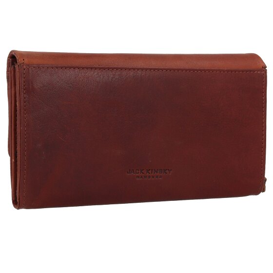 Jack Kinsky Risör Portfel Ochrona RFID Skórzany 19 cm