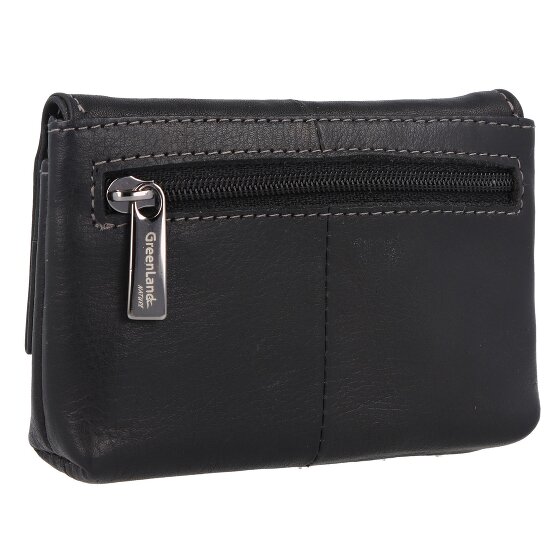Greenland Nature Czarny Nappa Key Case RFID Leather 11,5 cm