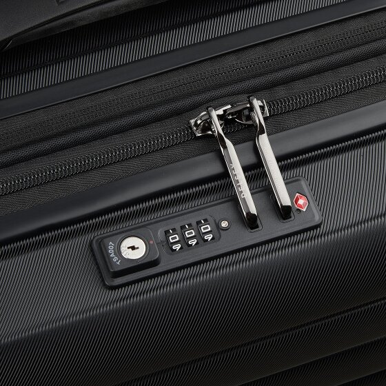 Delsey Paris 4-kołowy wózek biznesowy Shadow 5.0 z przegrodą na laptopa 38 cm i rozszerzaną plisą