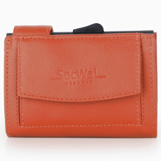 SecWal Etui na karty kredytowe SecWal 2 Skórzany portfel RFID 9 cm
