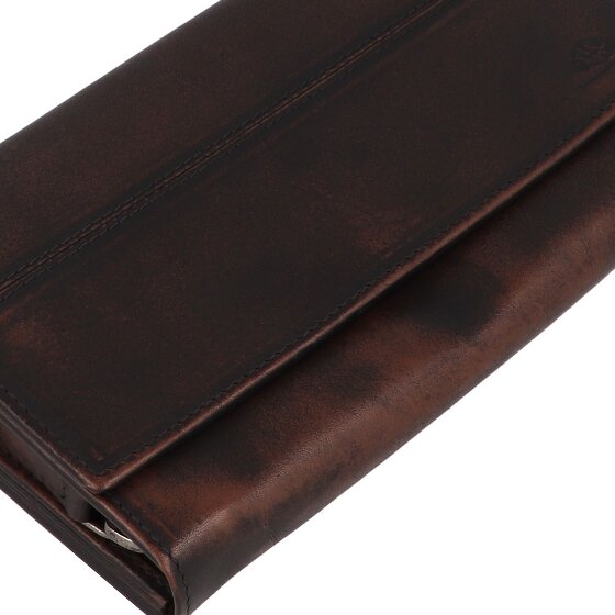 Greenburry Destressed Portfel Ochrona RFID Skórzany 13 cm