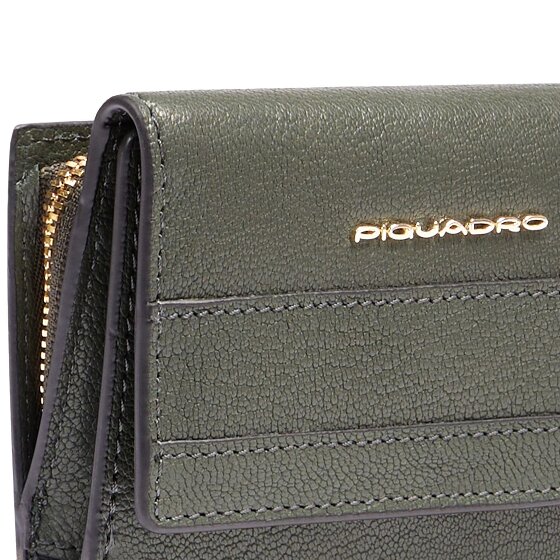 Piquadro Patricia Portfel Ochrona RFID Skórzany 9 cm
