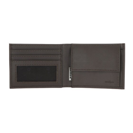 oxmox Leather Portfel Ochrona RFID Skóra 11 cm