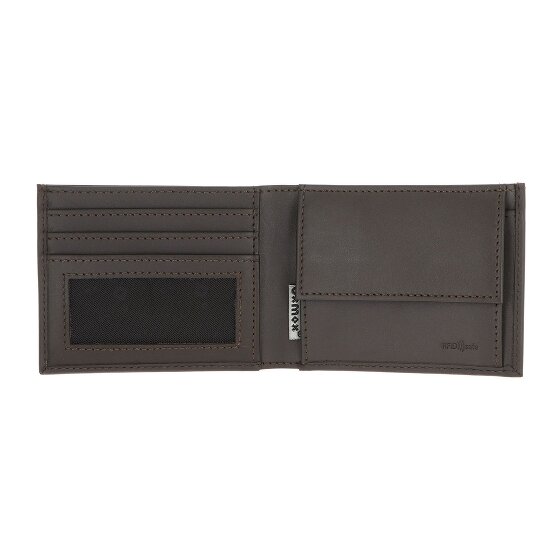 oxmox Leather Portfel Ochrona RFID Skóra 11 cm