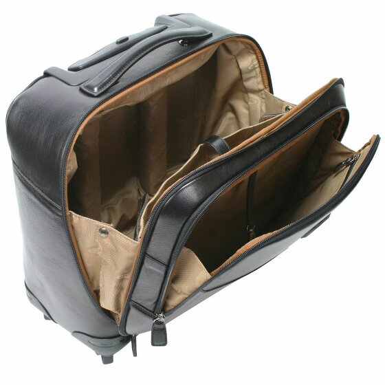 Bric's Life Pelle 4-Wheel Leather Business Trolley 43 cm Laptop Compartment
