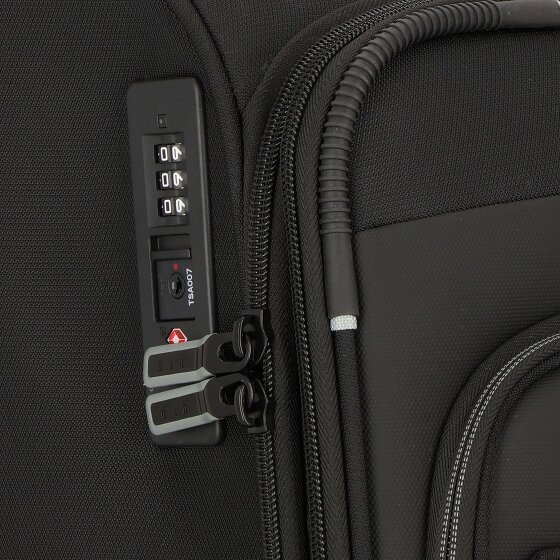 d&n Travel Line 9504 4 kółka Walizka M 67 cm z plisą rozprężną