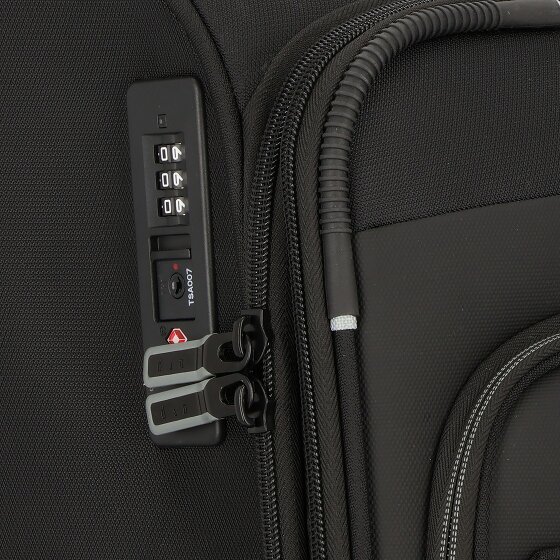 d&n Travel Line 9504 4 kółka Walizka M 67 cm z plisą rozprężną