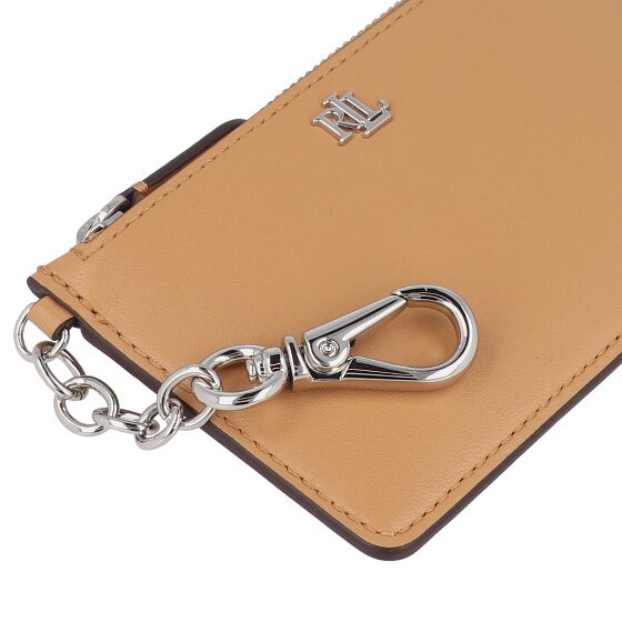 Lauren Ralph Lauren Zip Card Portfel z kluczem Skórzany 13 cm