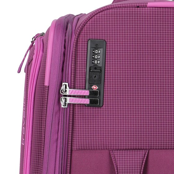 Travelite Corsiica 4 kółka Walizka M 67 cm z plisą rozprężną