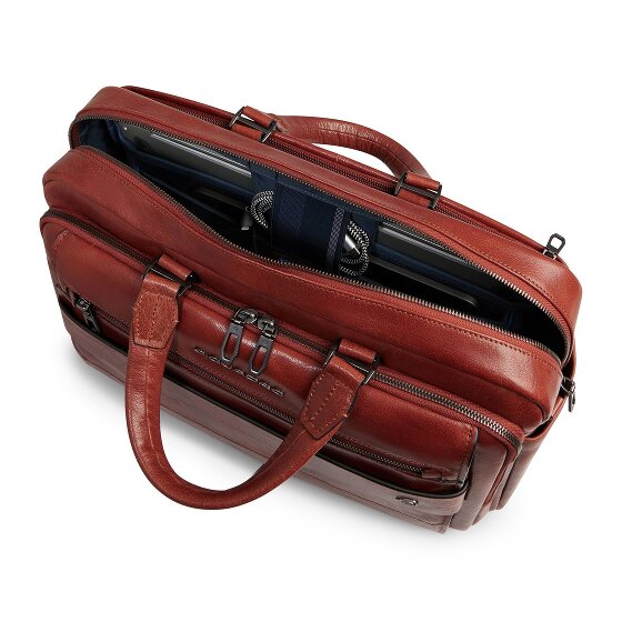 Piquadro Solm Teczka Skórzany 42 cm Komora na laptopa