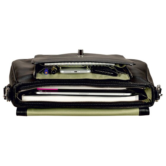 Leonhard Heyden Nizza Teczka Skórzany 39 cm Komora na laptopa