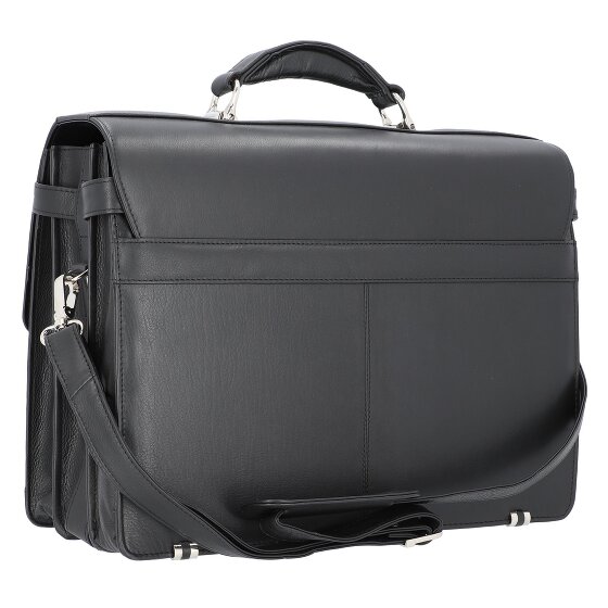 Alassio Skórzana aktówka Monza z przegrodą na laptopa 38 cm