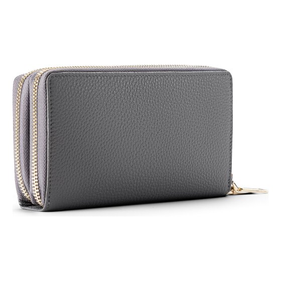 Lazarotti Bologna Leather XL Double Zip-Around Wallet RFID Leather 20 cm