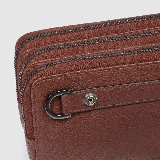 Piquadro Cronus Kosmetyczka Skórzany 19.5 cm