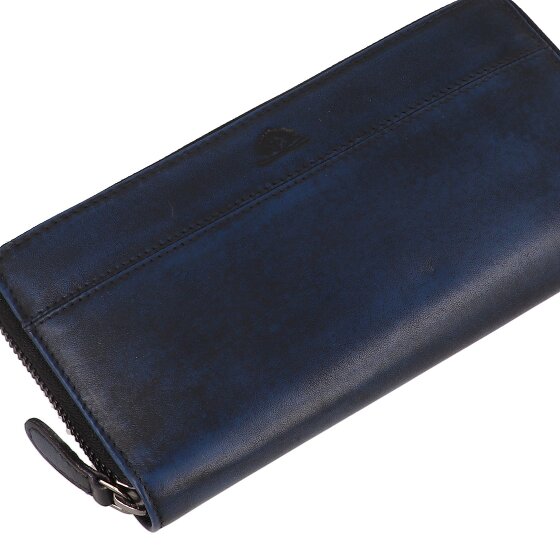 Greenburry Destressed Portfel Ochrona RFID Skórzany 19 cm