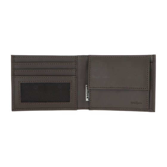 oxmox Leather Portfel Ochrona RFID Skóra 11 cm