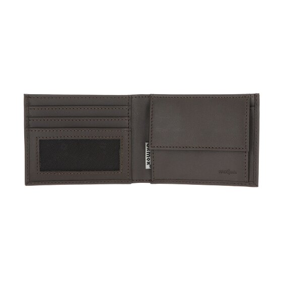 oxmox Leather Portfel Ochrona RFID Skóra 11 cm