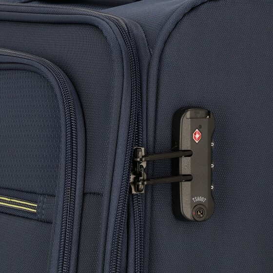 d&n Travel Line 9704 4 kółka Walizka M 68 cm z plisą rozprężną