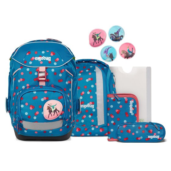 Ergobag Zestaw tornistrów 6 szt. z zestawem rzepów