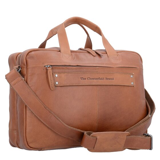 The Chesterfield Brand Wax Pull Up Teczka Skórzany 44 cm Komora na laptopa