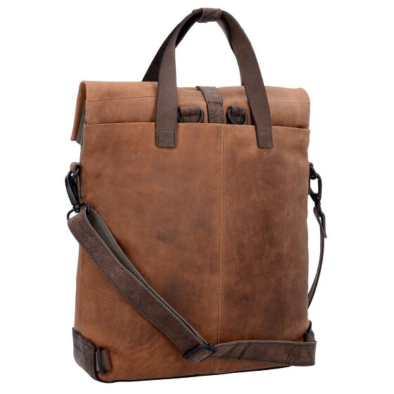 Harold's Teczka Twister z funkcją plecaka Skórzana komora na laptopa 34 cm