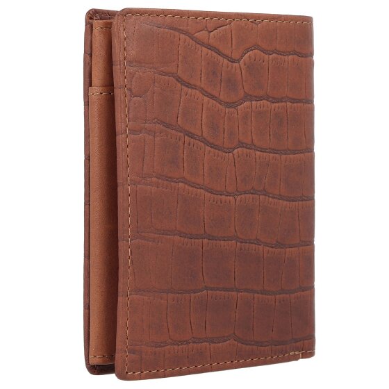 Esquire Croco Portfel Ochrona RFID Skórzany 10 cm