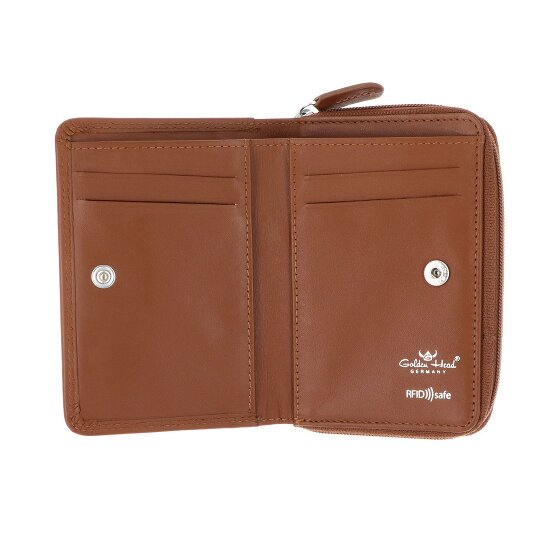 Golden Head Polo Portfel Ochrona RFID Skóra 11.5 cm