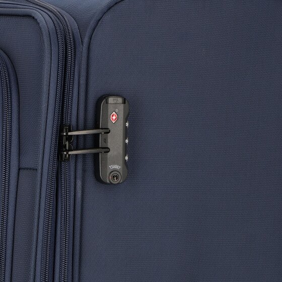 d&n Travel Line 9704 4 kółka Walizka L 78 cm z plisą rozprężną