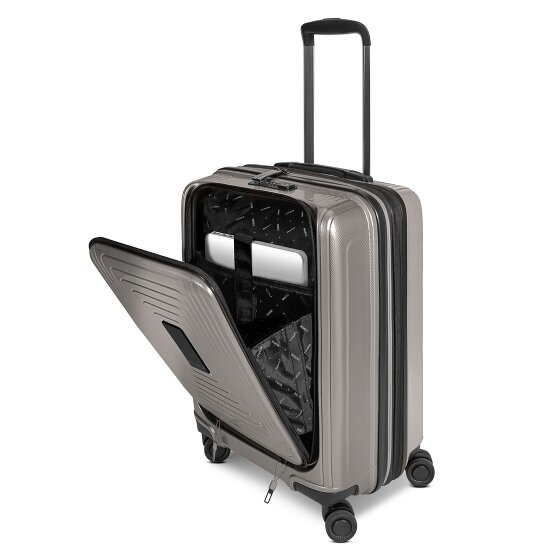 Redolz Essentials 14 4 kółka Walizka kabinowy S 55 cm Komora na laptopa z plisą rozprężną