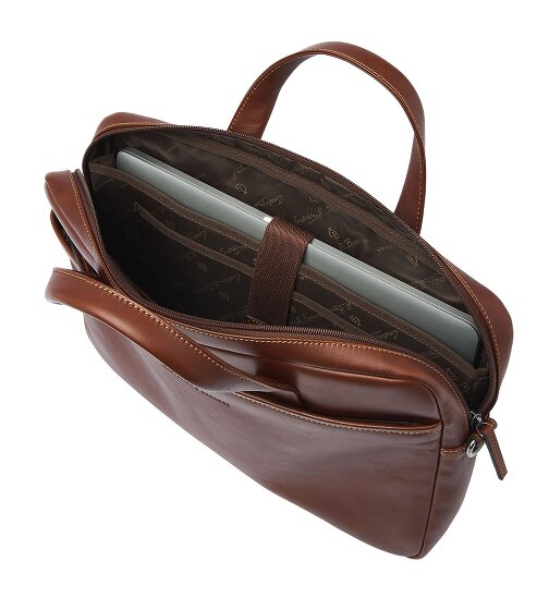 Castelijn & Beerens Teczka Ochrona RFID Skórzany 41 cm Komora na laptopa