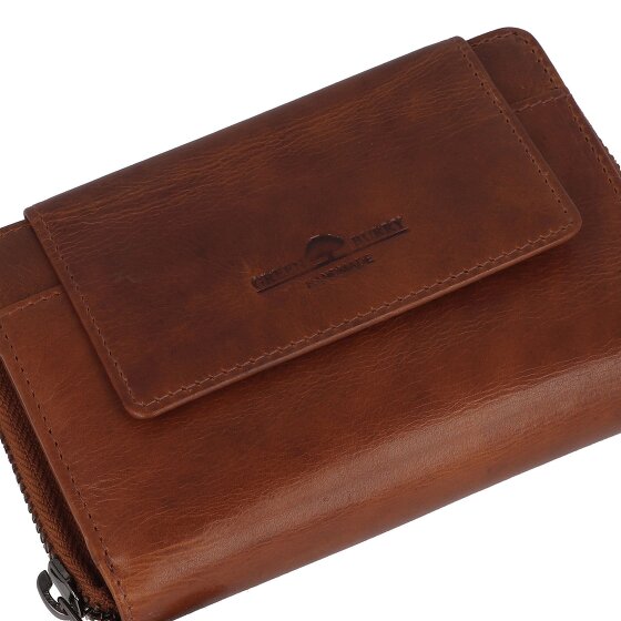 Greenburry Newport Portfel Ochrona RFID Skórzany 14 cm