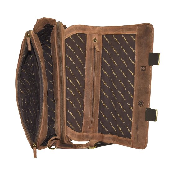 Greenburry Vintage Briefcase Leather 42 cm Komora na laptopa