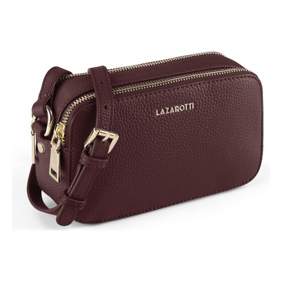 Lazarotti Skórzana torba na ramię z Bolonii Camera-Bag, skóra, z podwójnym zamkiem, 18 cm