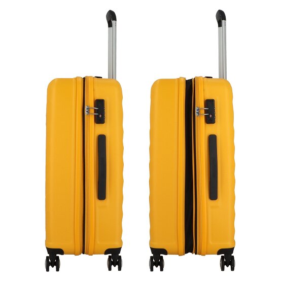 American Tourister Summer Square 4 kółka Zestaw walizek 3-części z plisą rozprężną
