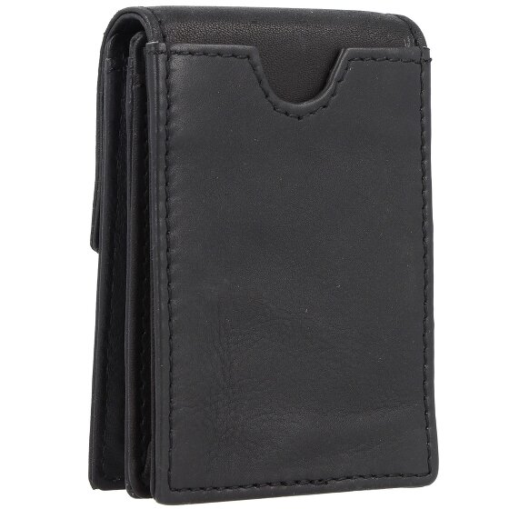 Greenland Nature Czarny Nappa Wallet RFID Leather 7 cm