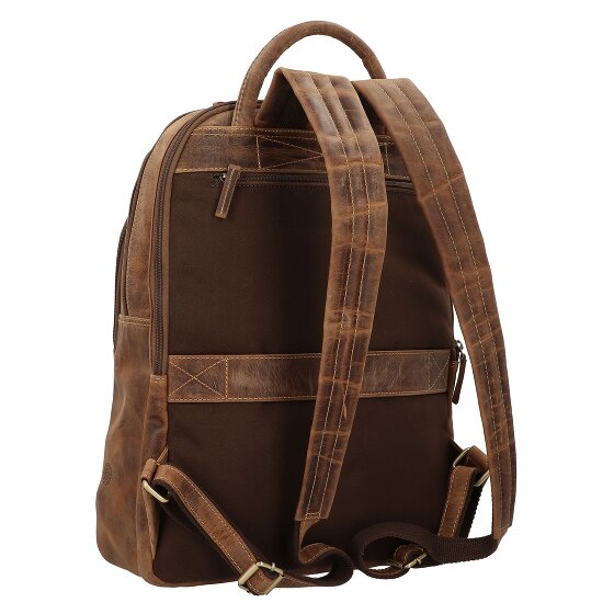 Greenburry Vintage Plecak Skórzany 43 cm Komora na laptopa