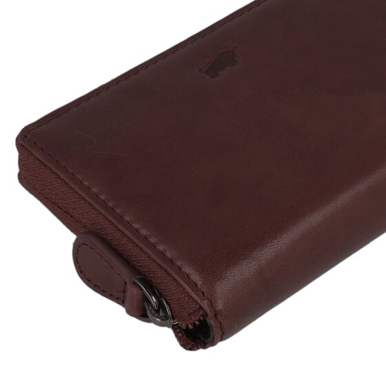 Braun Büffel Arezzo Etui na karty kredytowe Ochrona RFID Skórzany 11.5 cm