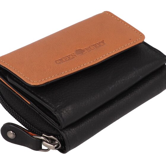 Greenburry Nappa Portfel Ochrona RFID Skórzany 11 cm