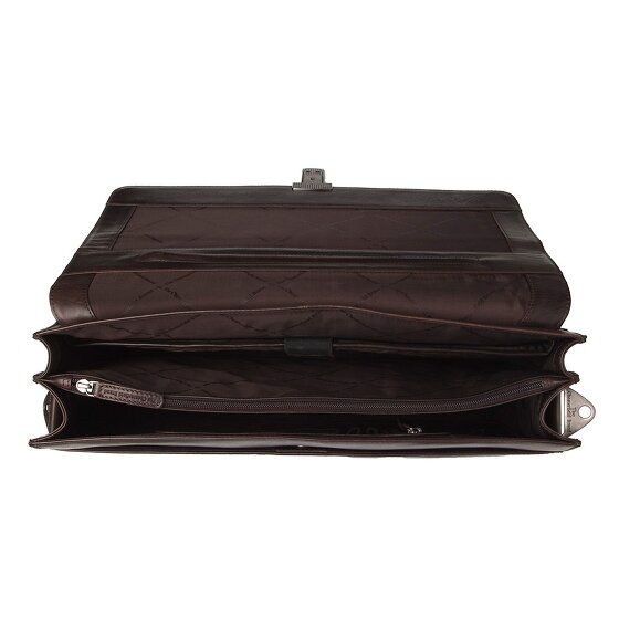 The Chesterfield Brand Salvatore Briefcase Messenger Skórzany 42 cm Komora na laptopa