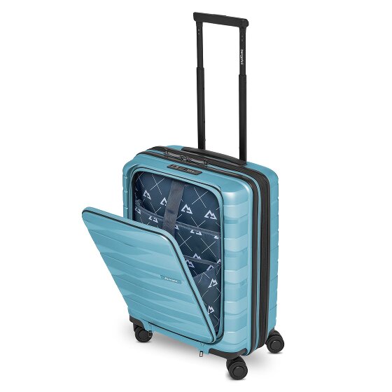Bergpfeil Travel 4 kółka Walizka kabinowa 55 cm Komora na laptopa z funkcją poszerzenia