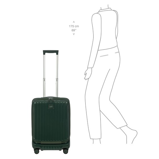 Bric's Positano 4 kółka Walizka kabinowy 55 cm z plisą rozprężną