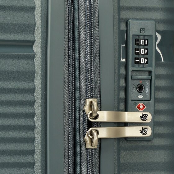 Gladiator 0800 4 kółka Walizka 55 cm z plisą rozprężną