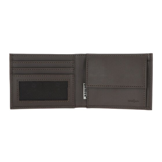 oxmox Leather Portfel Ochrona RFID Skóra 11 cm