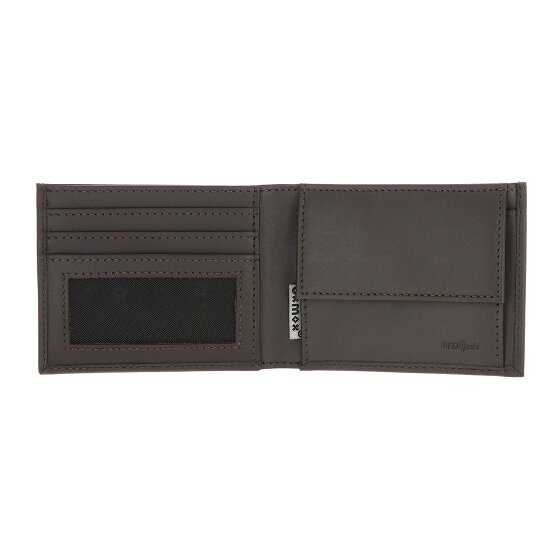 oxmox Leather Portfel Ochrona RFID Skóra 11 cm