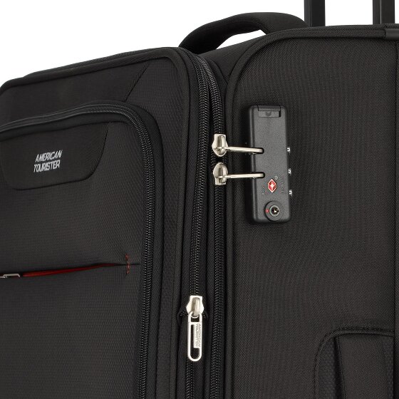 American Tourister Nz_5j-jRbvQ 4 kółka Zestaw walizek 3-części z plisą rozprężną