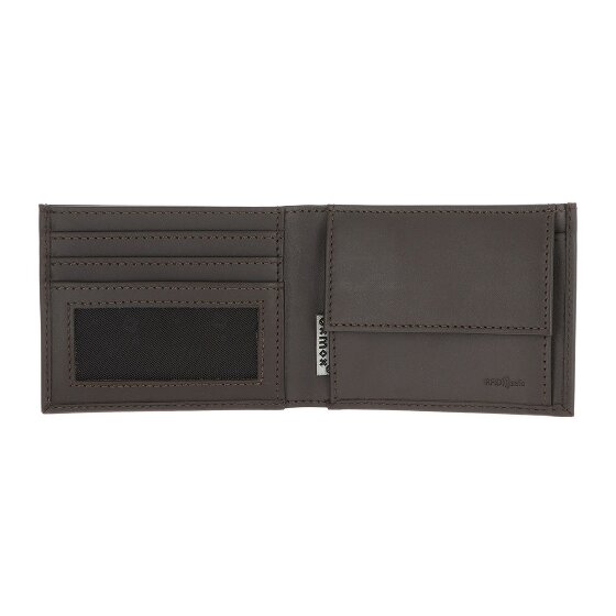 oxmox Leather Portfel Ochrona RFID Skóra 11 cm