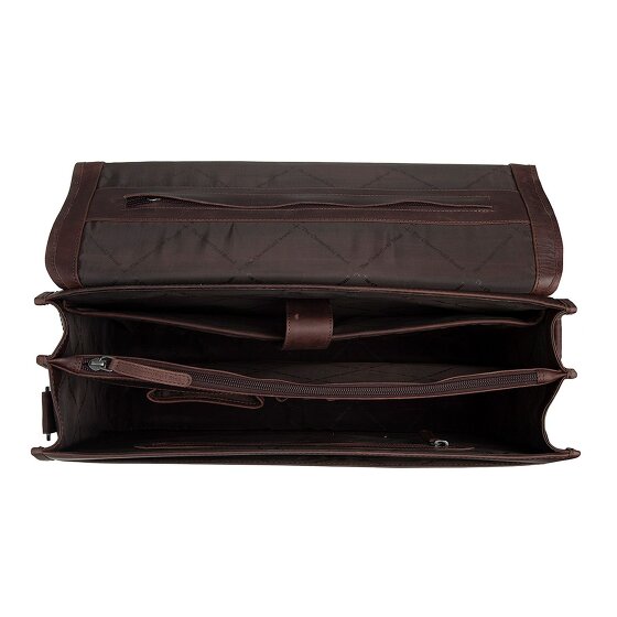 The Chesterfield Brand Glenwood Briefcase Messenger Skórzany 42 cm Komora na laptopa