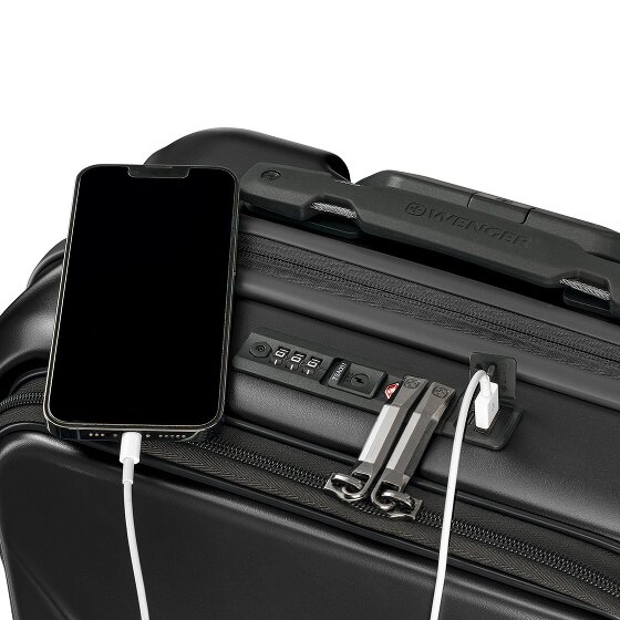 Wenger Amplix 4 kółka Walizka kabinowy 54 cm Komora na laptopa