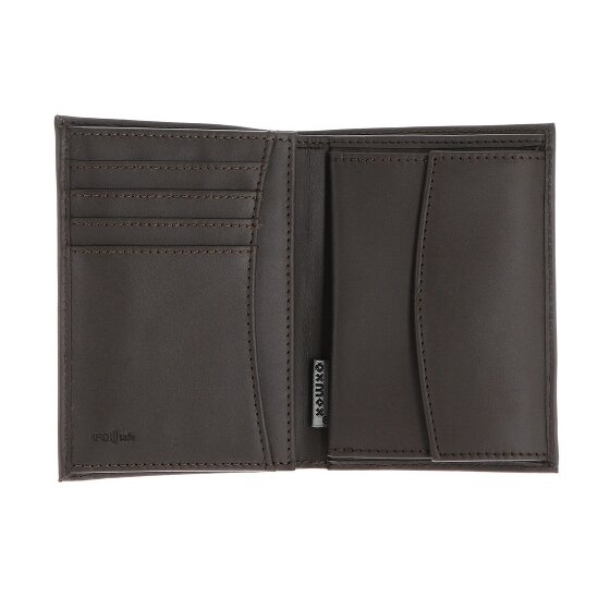 oxmox Leather Portfel Ochrona RFID Skóra 10 cm